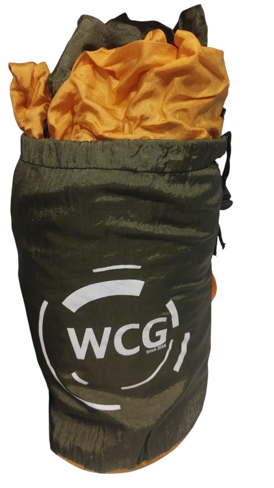 Гамак TOURING нейлоновый XXL/300x200 см Оливковый/Оранжевый (8585053829779)