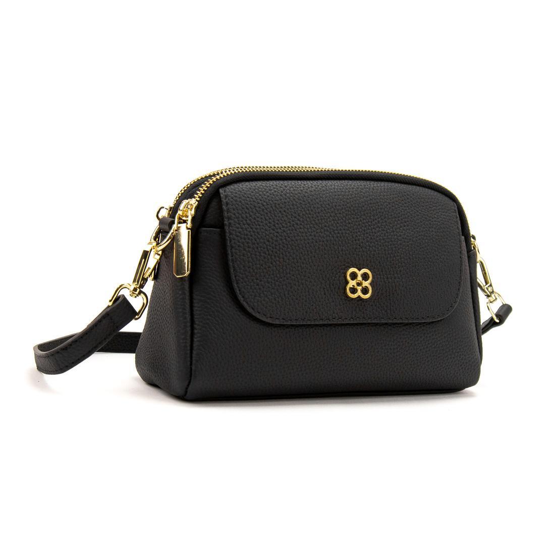 Женская сумка через плечо Royal Bag B24-W-2031A из натуральной кожи Черный (6983)