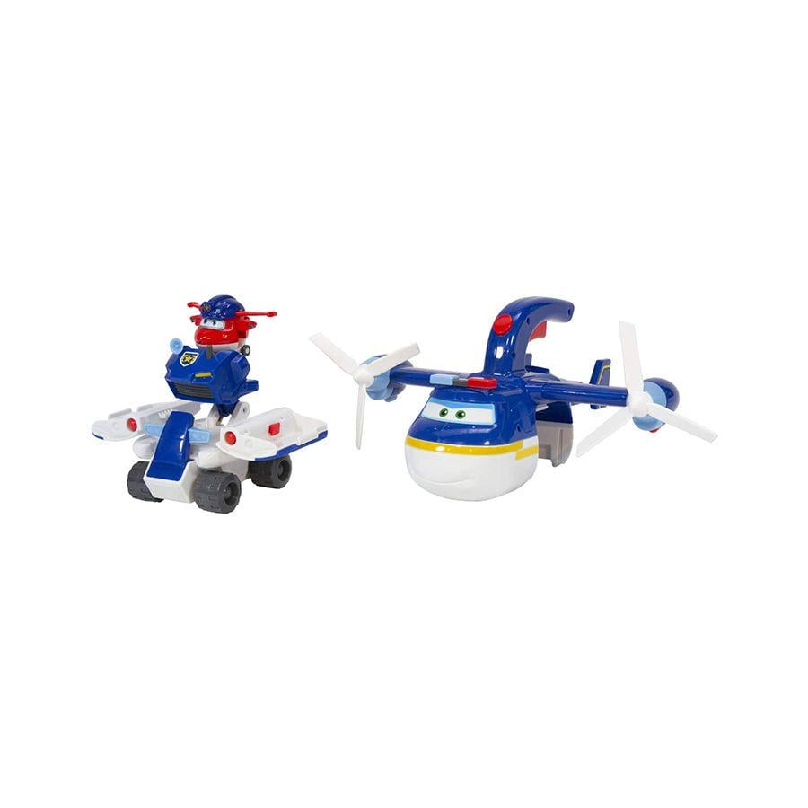 Детский игровой набор Super Wings Patroller Полицейский транспорт 2в1 Синий (EU740834) - фото 3