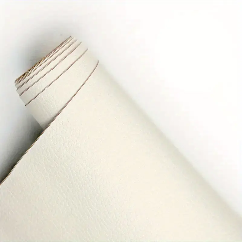 Латка зі штучної шкіри самоклеюча 20х30 см Кремово-білий - фото 3