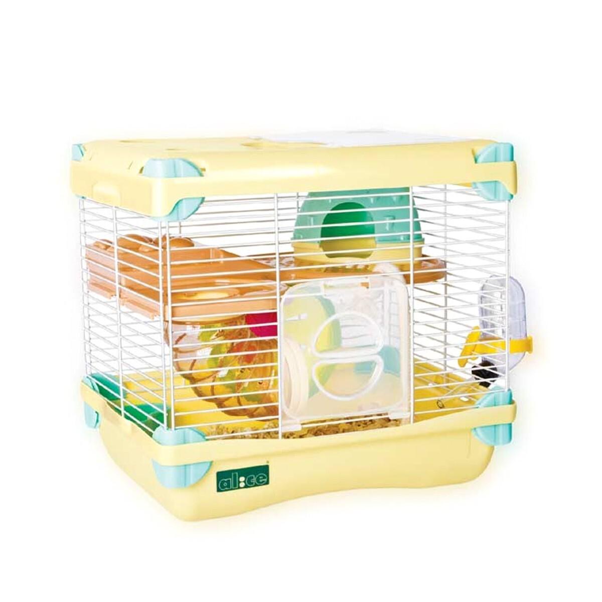 Клетка для грызунов Happet GREMI Страна приключений K805 S 28x21x25 см Желтый (5907708628206)