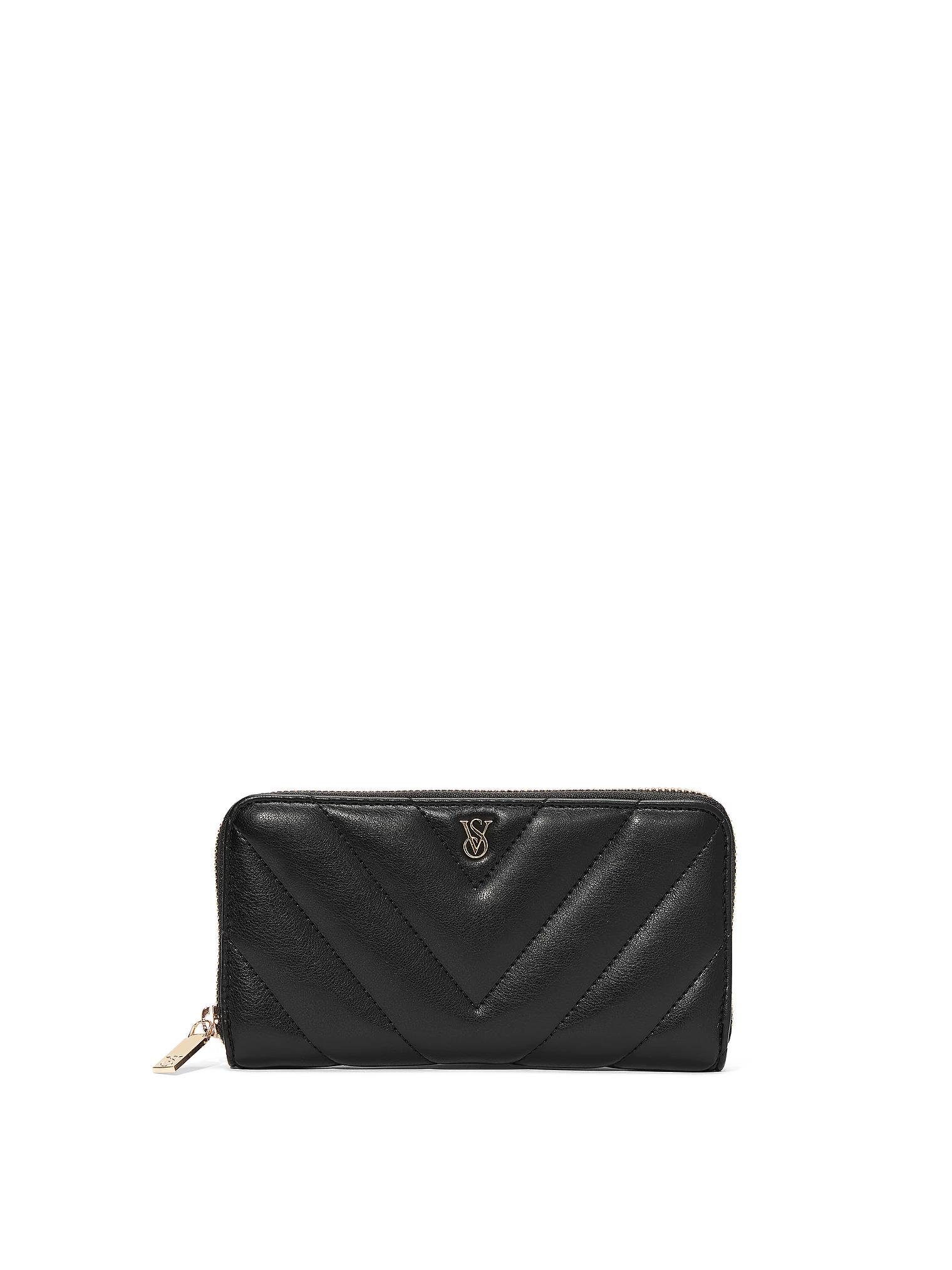 Кошелек Victoria's Secret Large Wallet With Zip Black-V Черный (VS-038)