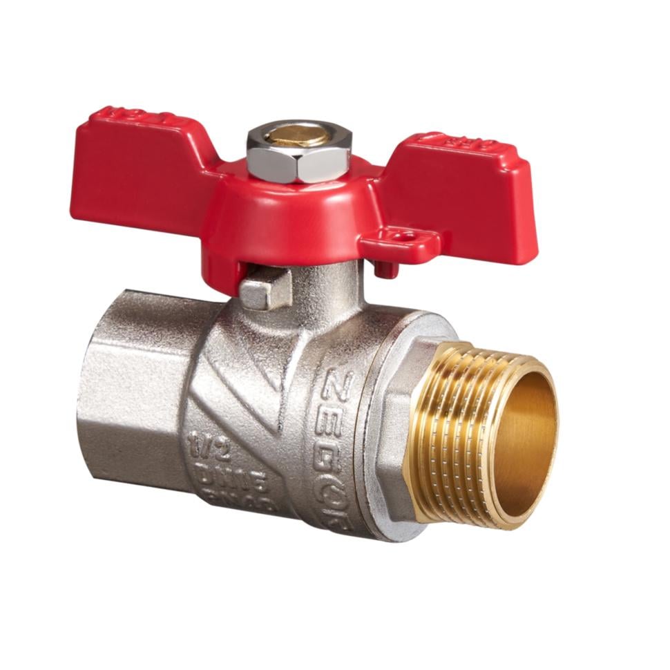 Кран шаровый полнопроходной Zegor FN11 прямой 1/2" ВН PN40