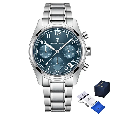 Наручные часы Pagani Design PD-1773 Silver-Blue (6460)