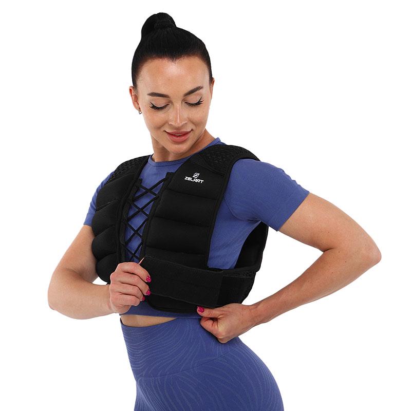 Жилет утяжелитель FI-3845 10 кг Черный (56363250) - фото 16 Жилет утяжелитель FI-3845 10 кг Черный (56363250) - фото 16