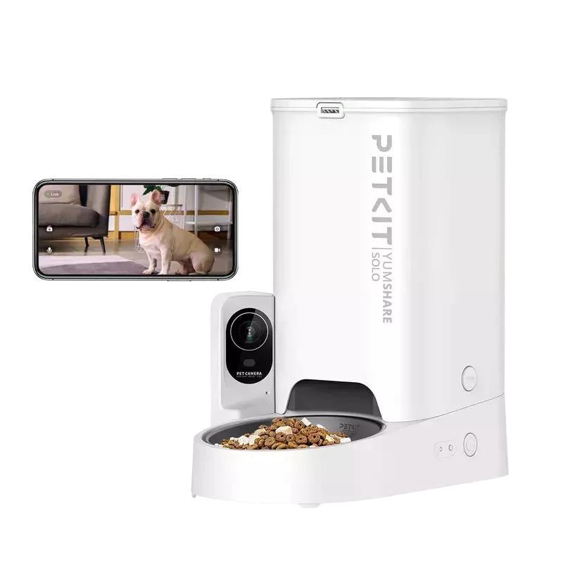 Смарт-годівниця PETKIT-Yumshare Solo With Camera Smart Pet Feeder 3 л (P571) - фото 5 Смарт-годівниця PETKIT-Yumshare Solo With Camera Smart Pet Feeder 3 л (P571) - фото 5