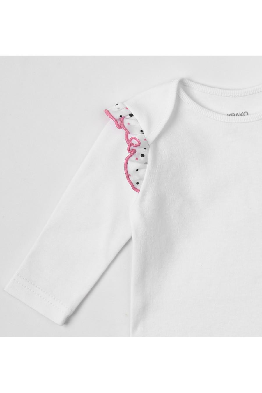 Боді KRAKO 74-80 см у горошок Білий (77306) - фото 2