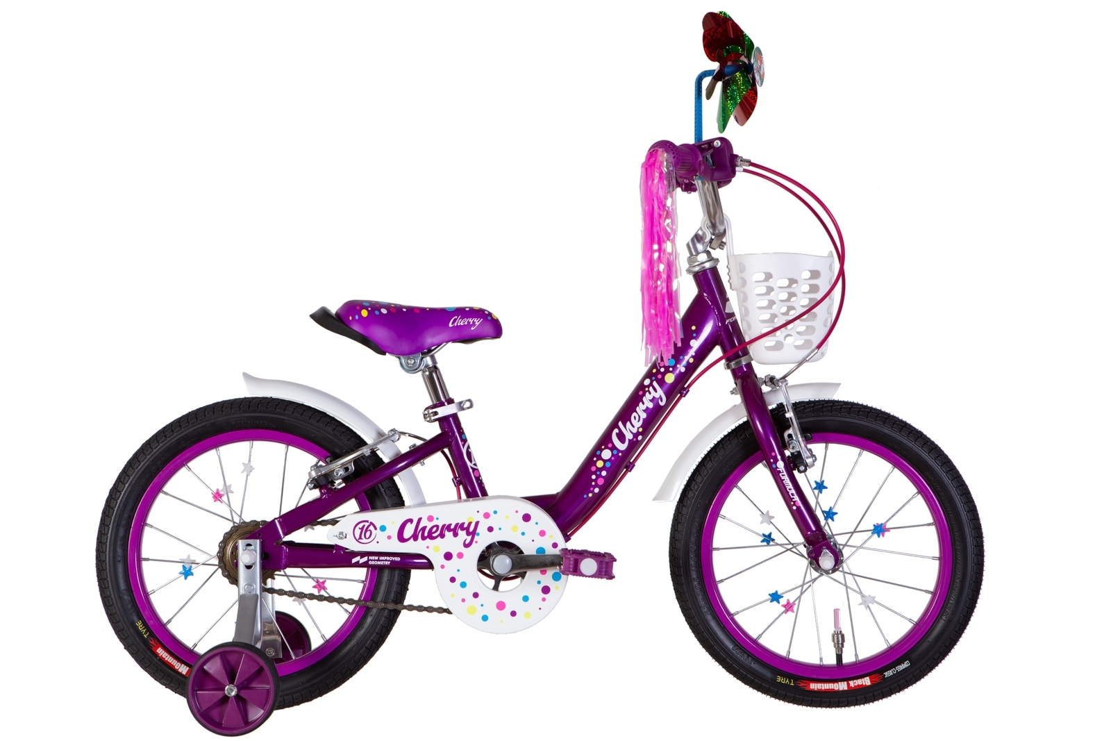 Велосипед дитячий Formula CHERRY 16" Фиолетовый с белым