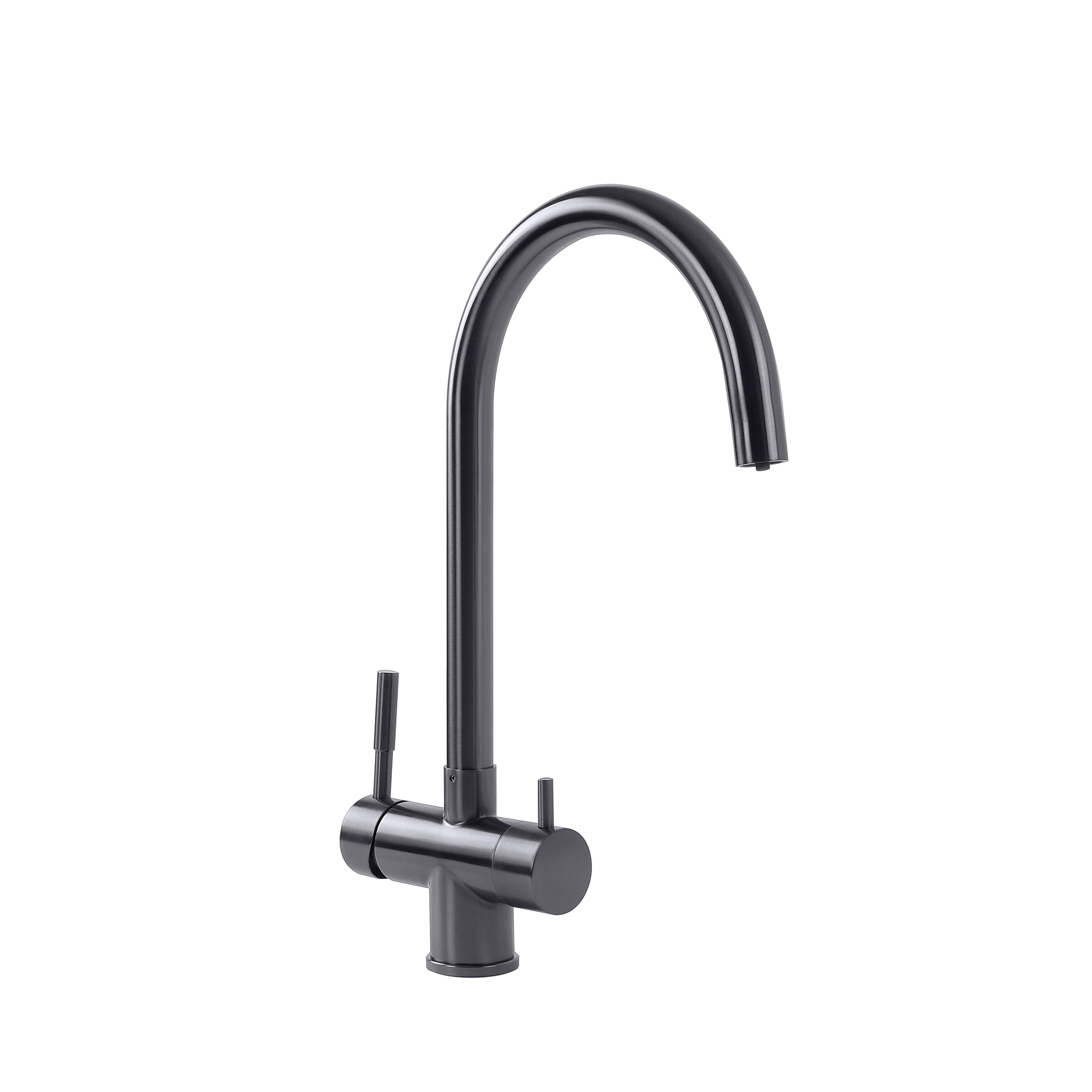 Смеситель кухонный Platinum PVD 8005-LI под фильтр Черный Смеситель кухонный Platinum PVD 8005-LI под фильтр Черный