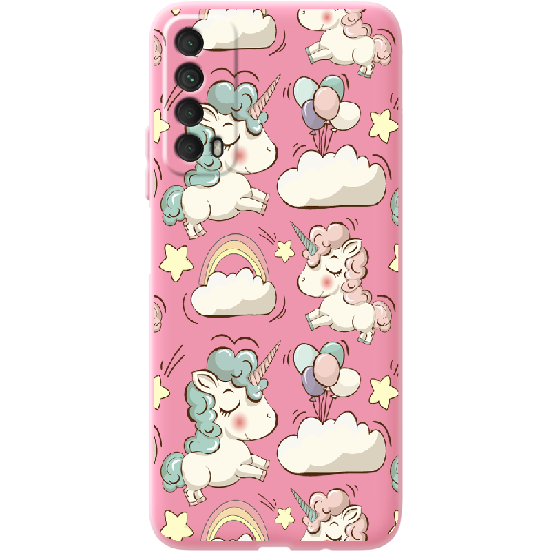 Чехол Boxface Huawei P Smart 2021 Unicorns Розовый силикон (41133-cc2-41821)