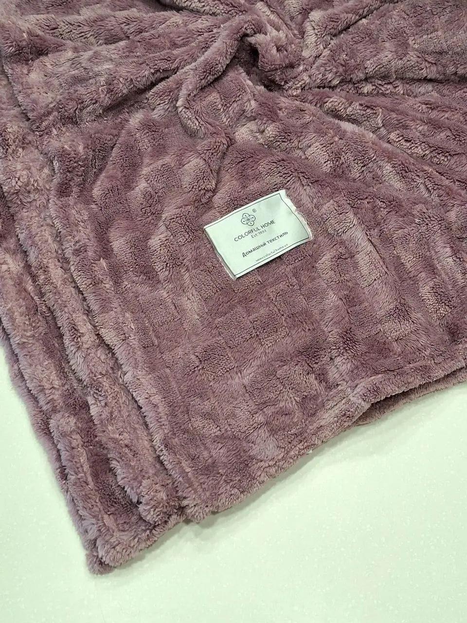Плед флисовый Colorful Home Мозаика евро 200x220 см Сирень (1522) - фото 5 Плед флисовый Colorful Home Мозаика евро 200x220 см Сирень (1522) - фото 5