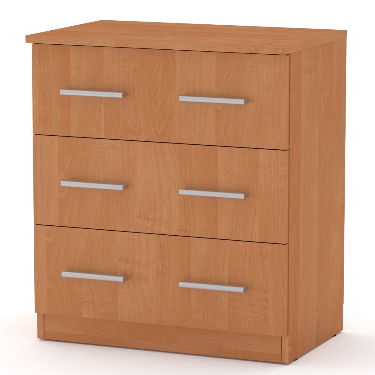 Комод Компаніт з 3 шухлядами 61х39х69 см Вільха (26932807) - фото 1