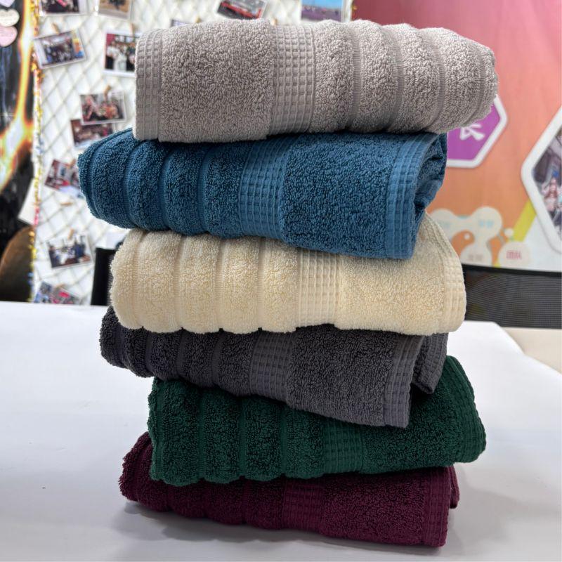 Набор полотенец для ванной Lovely Svi Oxford Stripe жаккард 2 шт. 50х90 см Blue (451124) - фото 4