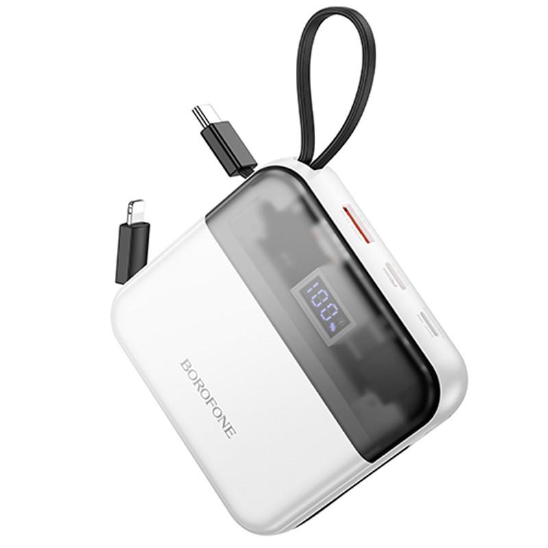 Повербанк Borofone BJ64 Distinct 22,5W+PD20W с cable 10000 mAh White (00000073997_2)