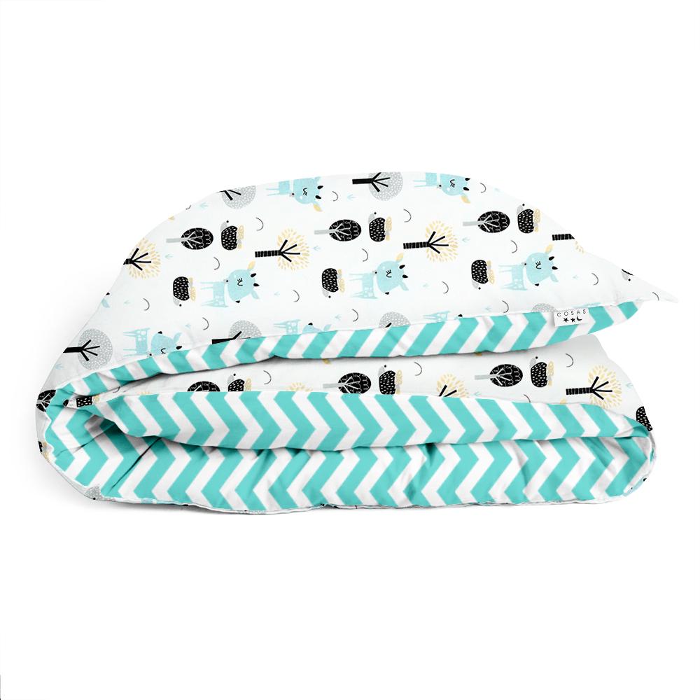 Пододеяльник полуторный ROEDEER ZIGZAG 155х215 см MINT