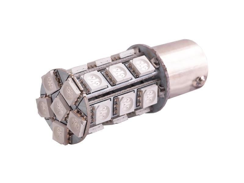 Автомобильная лампа светодиодная LEDUA T25-5050-24 SMD 1156 12V Красный (997)