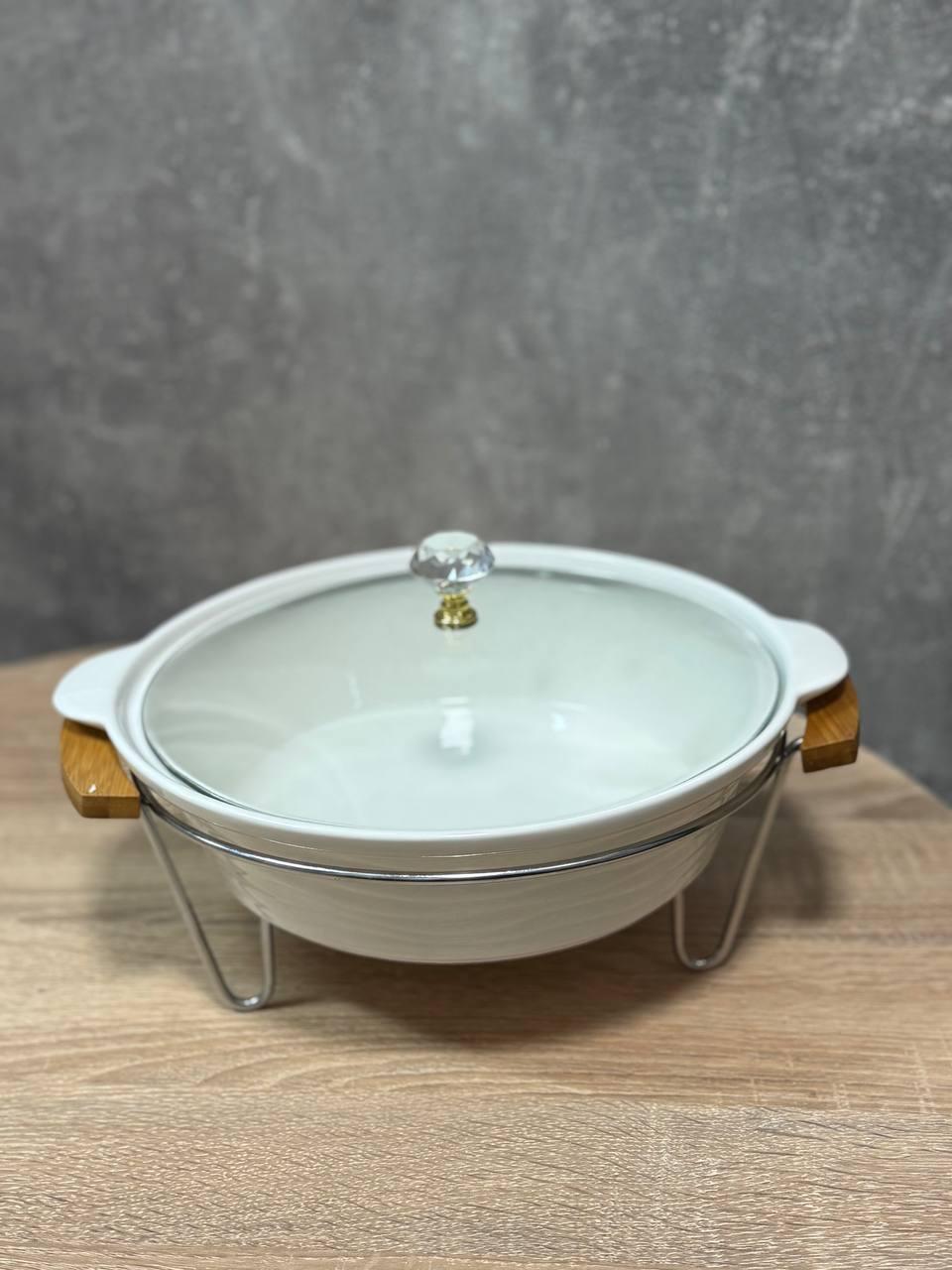 Мармит Lenardi 3367 керамический 1,4л Белый