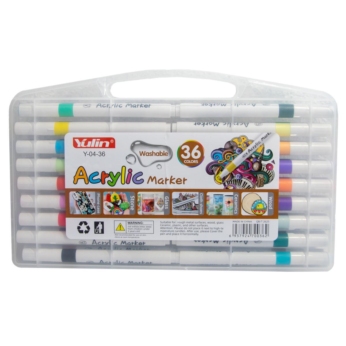 Маркеры акриловые для скетчинга 36 шт. (1010888-White-36) Маркеры акриловые для скетчинга 36 шт. (1010888-White-36)