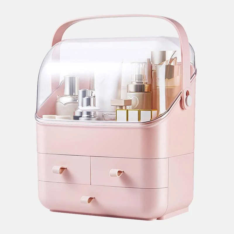 Органайзер для косметики на 2 отделения с крышкой