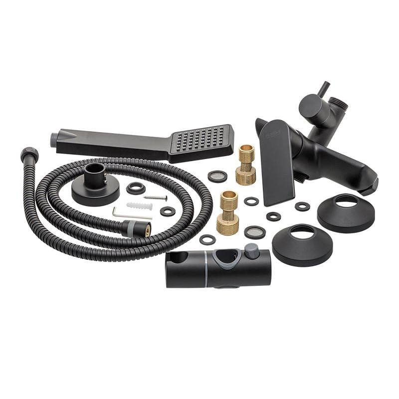 Душевая система Haiba Alex 003-J из латуни с смесителем Черный (HB3940) Душевая система Haiba Alex 003-J из латуни с смесителем Черный (HB3940)