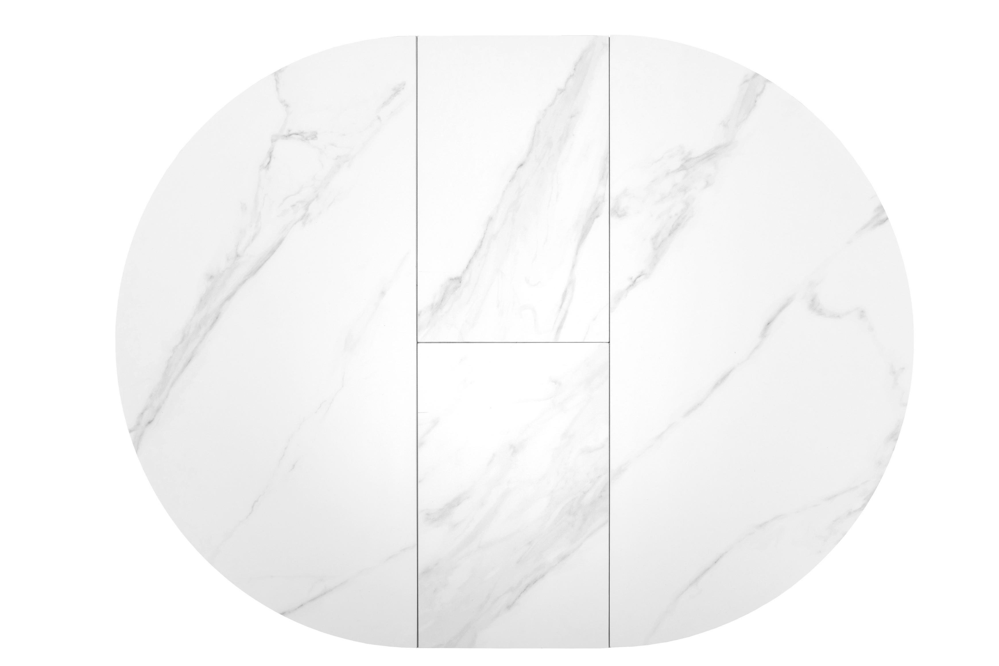 Обідній стіл круглий Vetro Mebel Офелія 1050/1380/760 мм Калакатта крістал/Білий (TML-1250) - фото 8 Обідній стіл круглий Vetro Mebel Офелія 1050/1380/760 мм Калакатта крістал/Білий (TML-1250) - фото 8