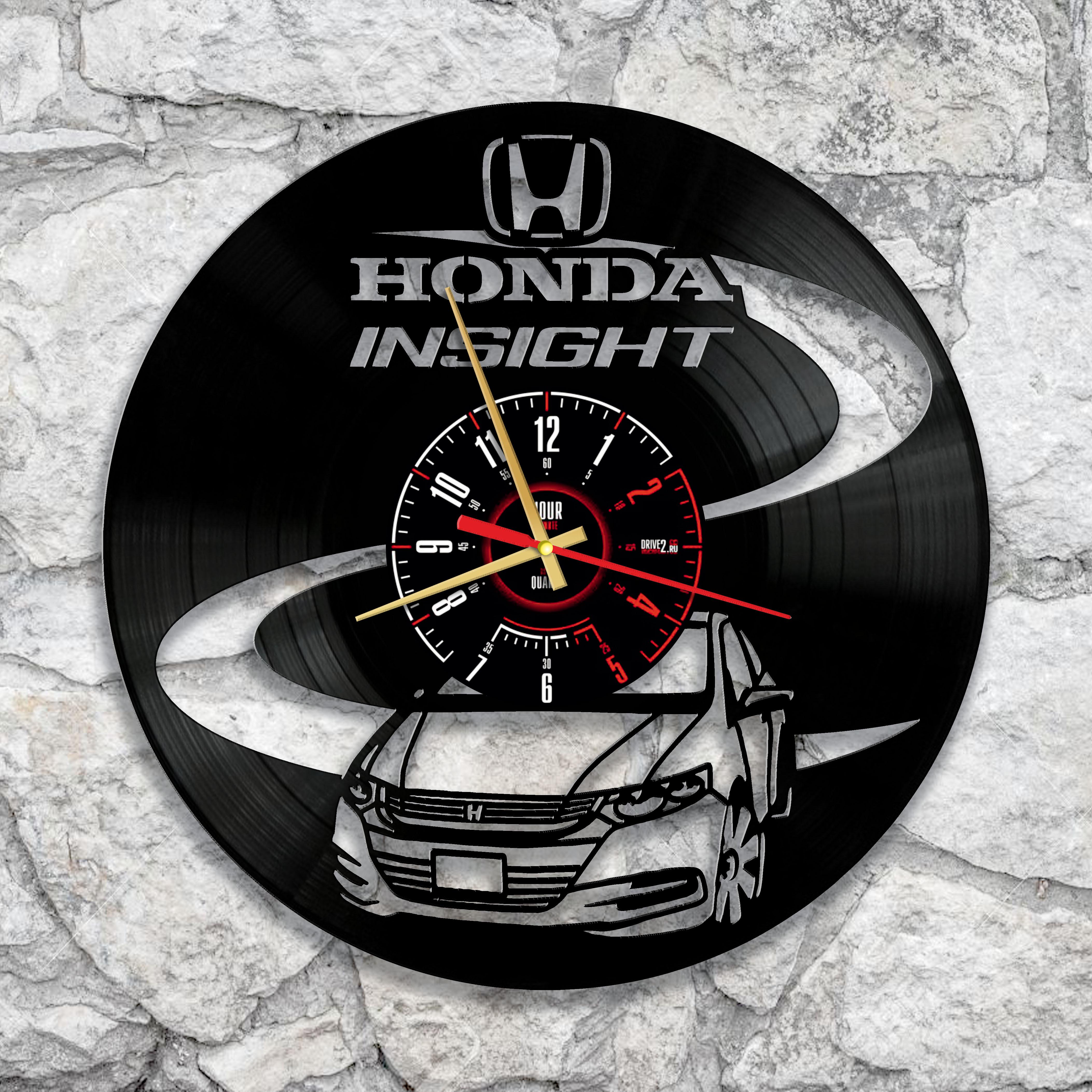 Часы настенные Honda Insight 2978 из виниловой пластинки
