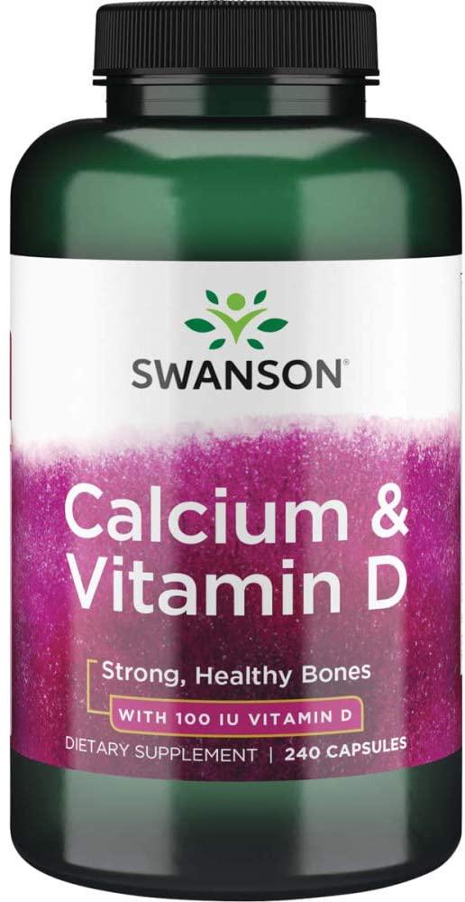 Кальцій і вітамін D Swanson Calcium & Vitamin D 240 capsules