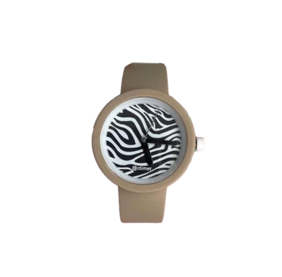 Часы-конструктор женские силиконовый Actimer Zebra Капучино (12547)