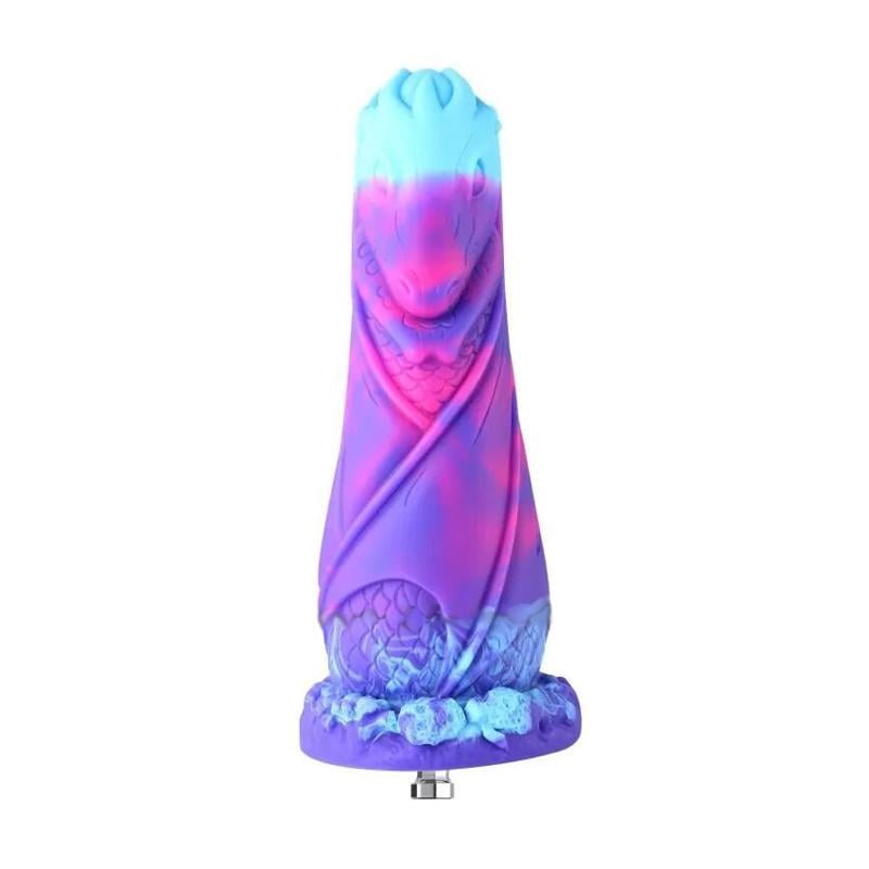 Фаллоимитатор-насадка Hismith 7,48" Silicone Dildo HSA139 Monster Series 19 см Фиолетовый (40509)