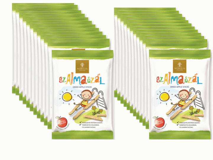 Упаковка яблочной соломки Nobilis 25 г х 25 шт.