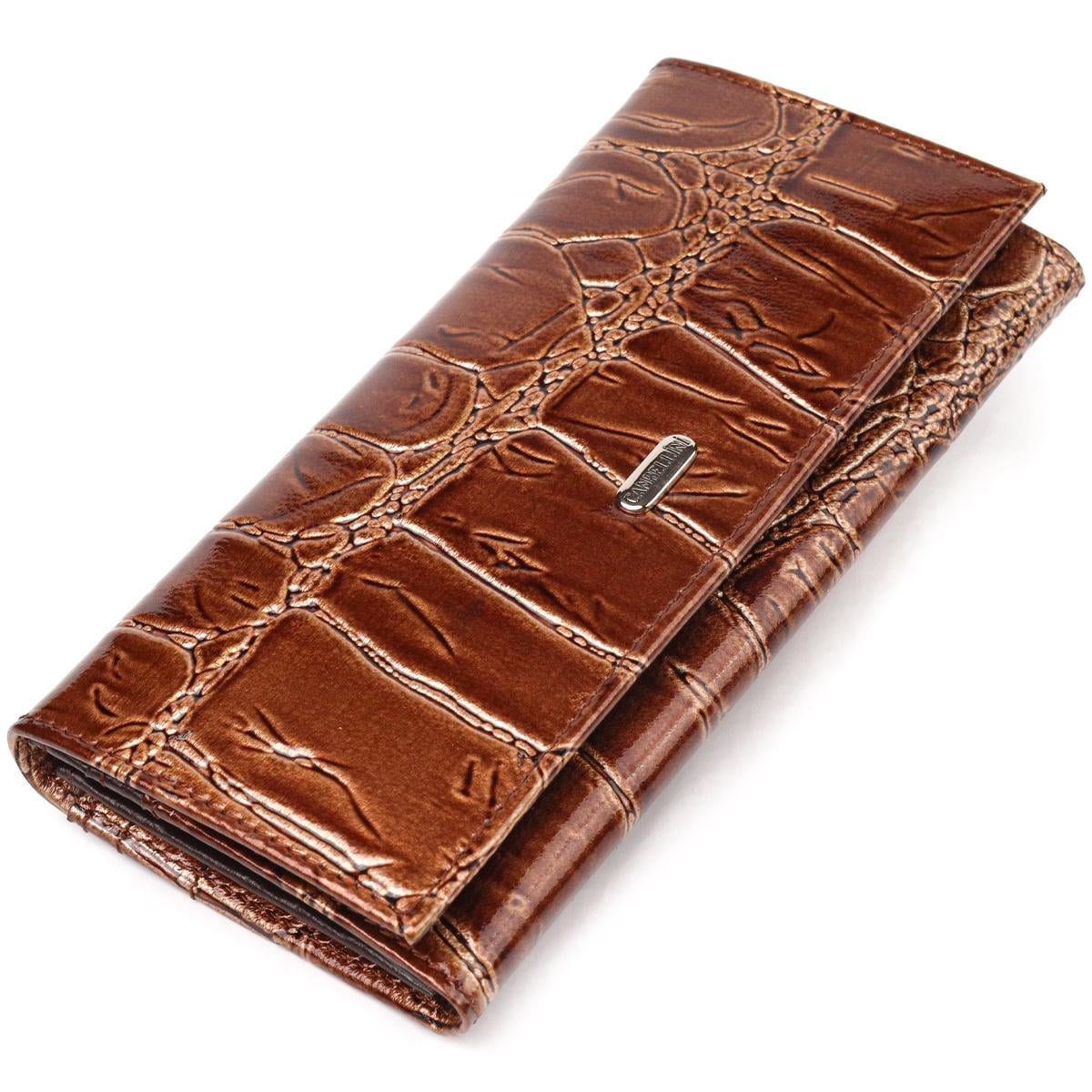 Кошелек женский из натуральной фактурной кожи Canpellini Wallet 21652 Коричневый (55431) Кошелек женский из натуральной фактурной кожи Canpellini Wallet 21652 Коричневый (55431)