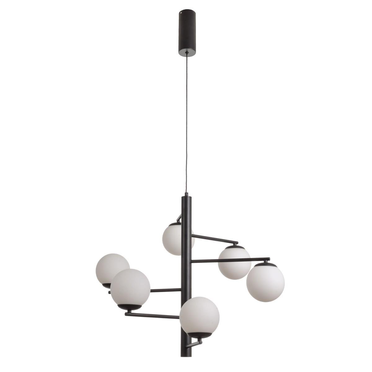 Люстра светодиодная молекула лофт Brille BL-836S/48 W WW BK