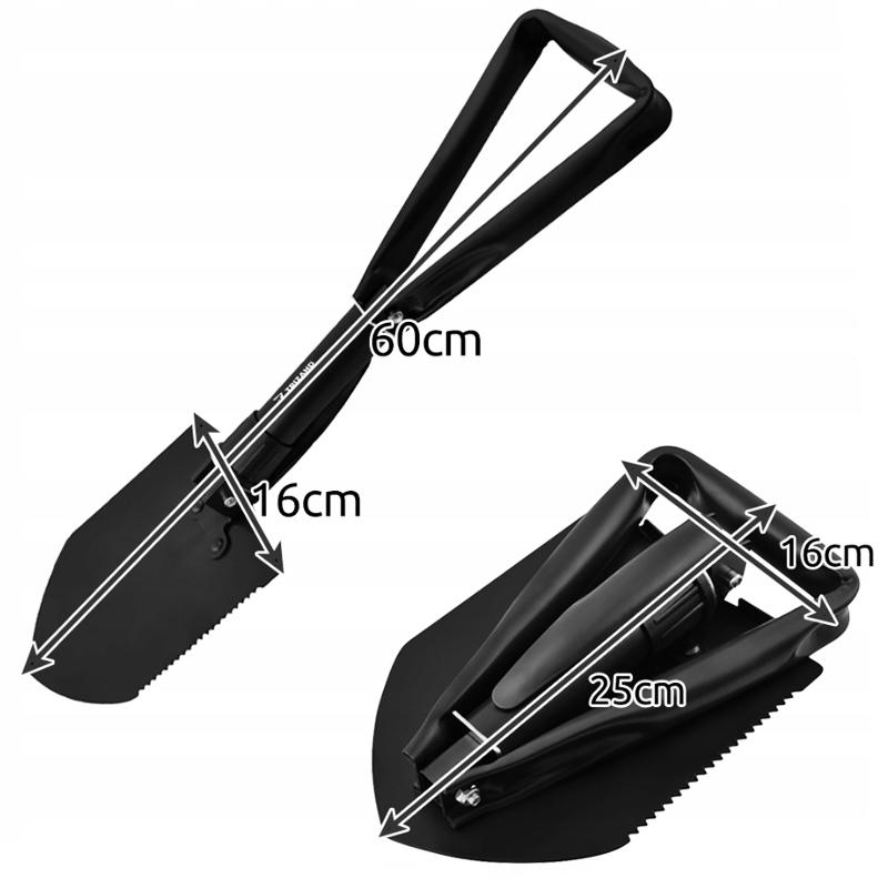 Лопата саперная туристическая Trizand 23830 складная металлическая со штыком и чехлом 3в1 60 см Черный - фото 4 Лопата саперная туристическая Trizand 23830 складная металлическая со штыком и чехлом 3в1 60 см Черный - фото 4