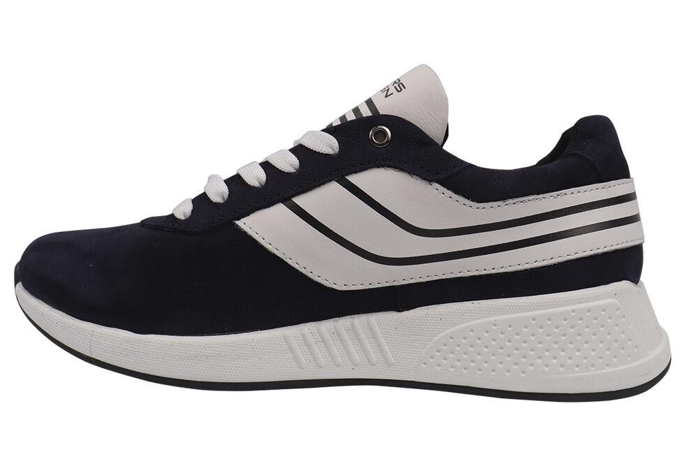 Кроссовки мужские Konors из кожи-нубука на низком ходу на шнуровке р. 41 Синий (522-21DTS) - фото 3 Кроссовки мужские Konors из кожи-нубука на низком ходу на шнуровке р. 41 Синий (522-21DTS) - фото 3