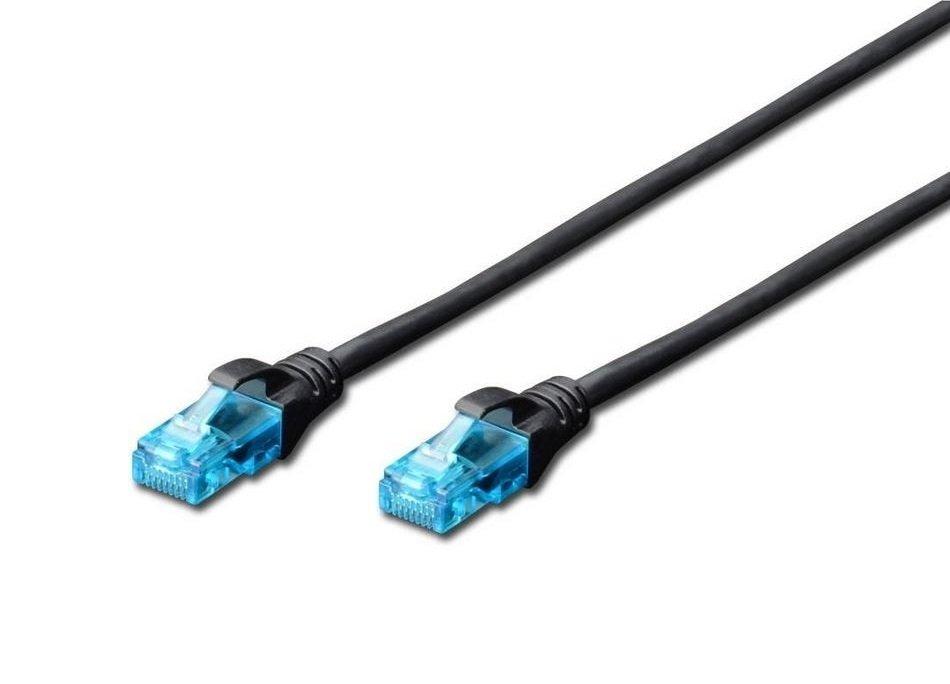 Патч-корд Digitus Cat.5e U-UTP 0,5 м Черный (DK-1512-005/BL)