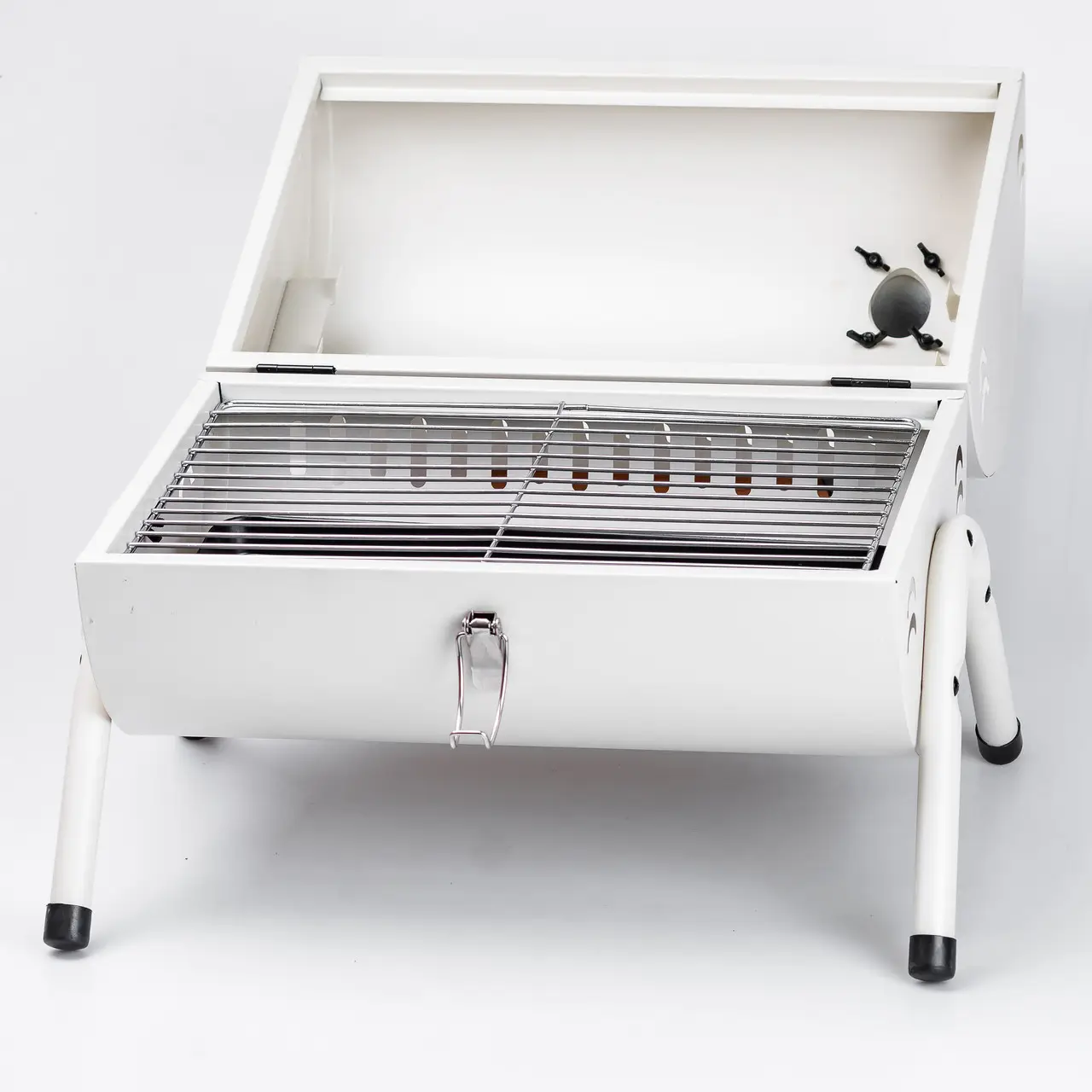Мангал-гриль Бочка двухсторонний с двумя решетками White (25105770) - фото 10