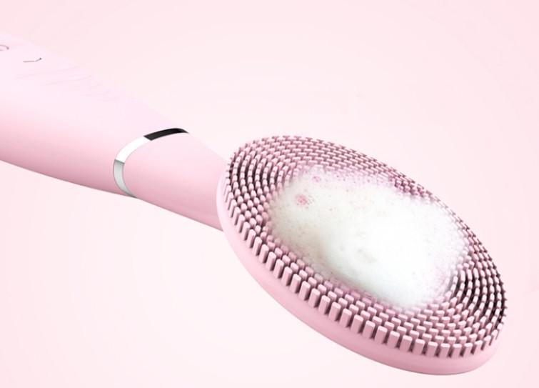 Електрична щітка-масажер SUNROZ YJK038 Face Brush для очищення обличчя Рожевий (SUN4985) - фото 3