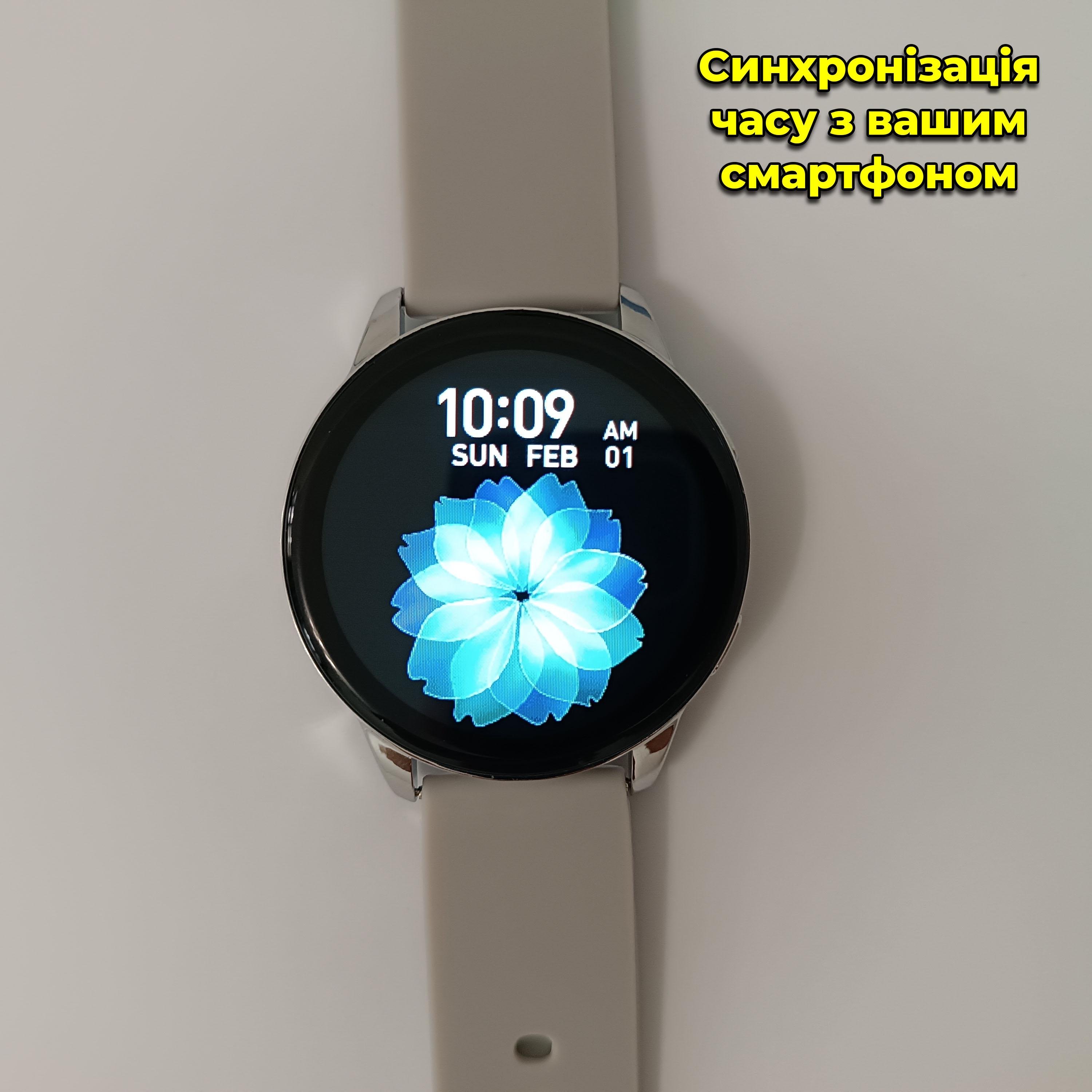 Смарт-годинник T2 Pro Active 2 Bluetooth Білий/Сірий (00035) - фото 2