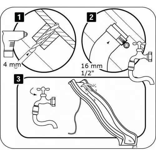 Гірка пластикова дитяча WCG для майданчика до 50 кг 2,2 м Антрацит (sp2200an) - фото 2 Гірка пластикова дитяча WCG для майданчика до 50 кг 2,2 м Антрацит (sp2200an) - фото 2