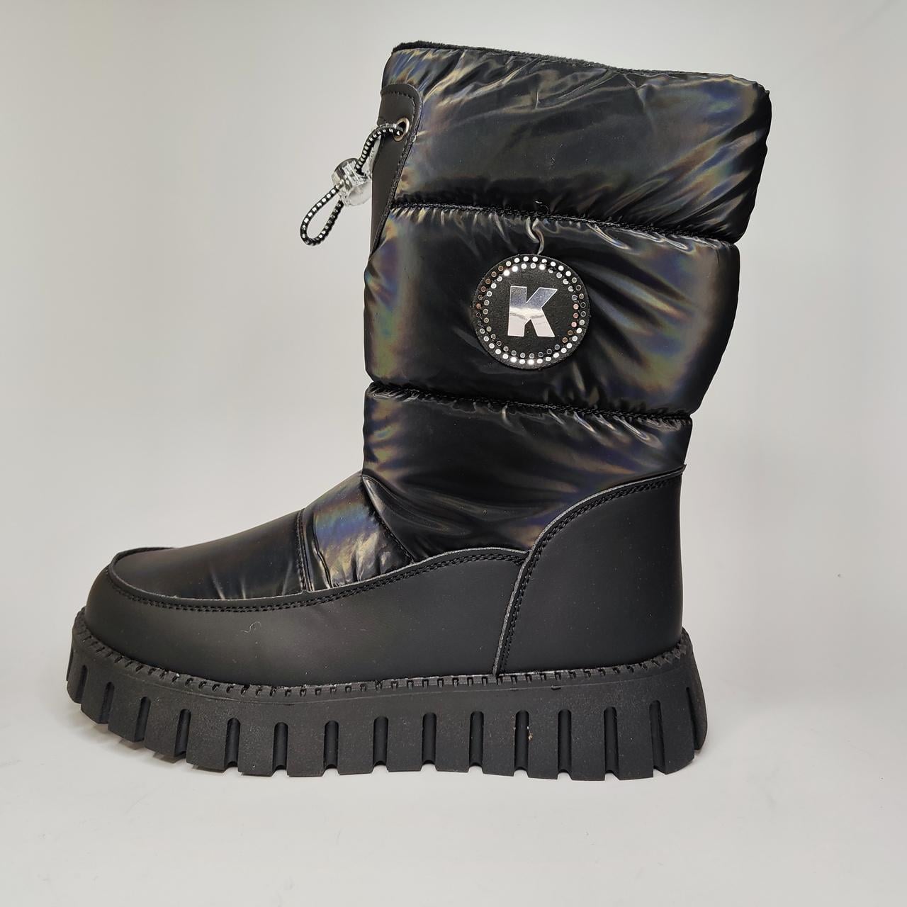 Дутики дитячі American Club XD46/24/36 р. 36 Чорний перламутр (31494512)