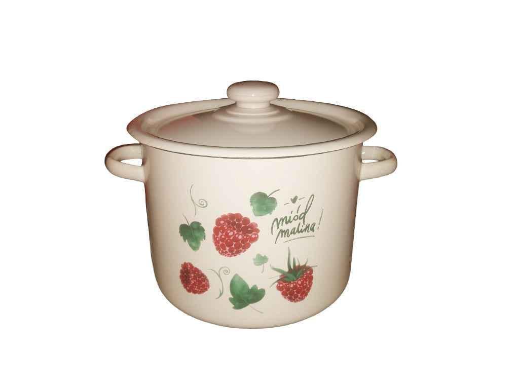 Кастрюля Idilia Ягода малина 5,5 л Молочный (I1617)