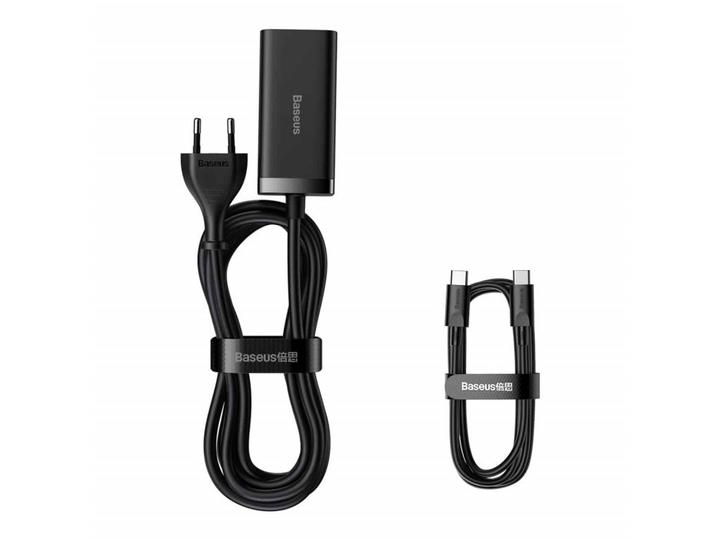 Зарядний пристрій BASEUS GaN3 Pro Desktop Fast Charger 100W з кабелем 100W 20V/5A 1 м (18966054) - фото 2