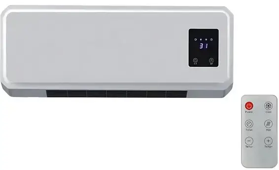Тепловентилятор настінний Domotec MS-5962 з пультом 2000W (21182125) - фото 9
