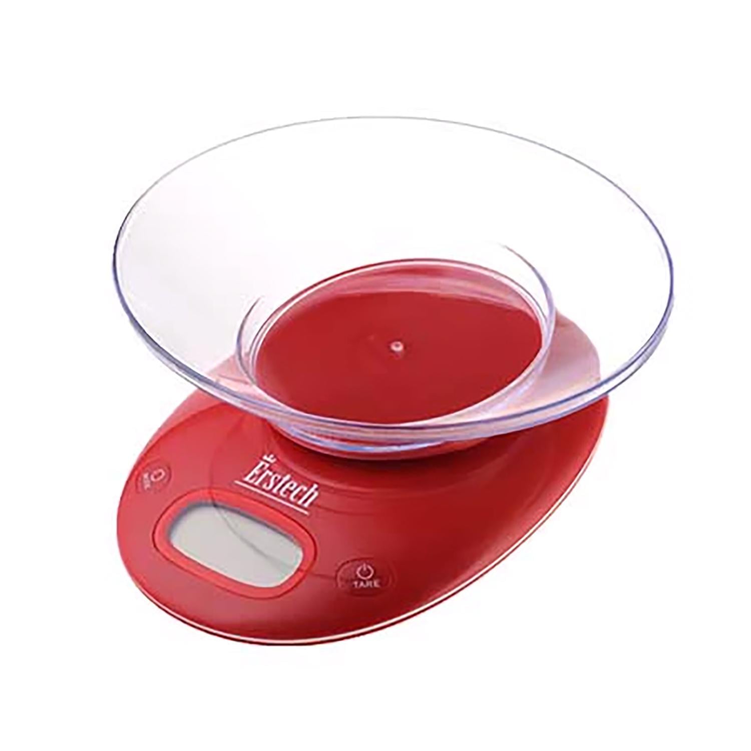 Весы кухонные электронные ERSTECH EKS-5181-RED с чашей до 5 кг (26646097)