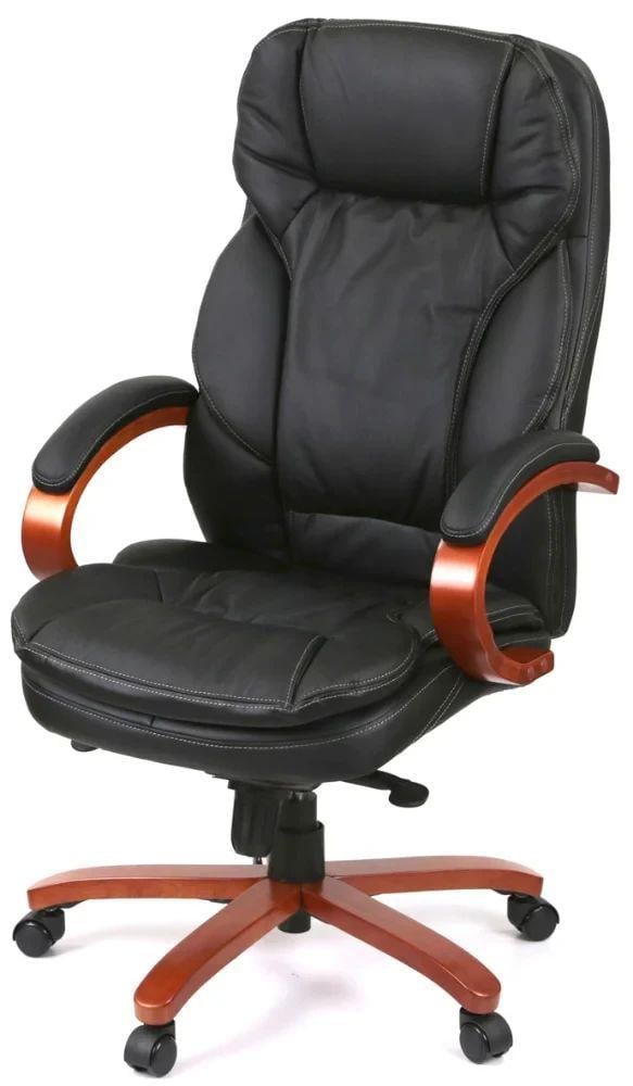Крісло АКЛАС Тіроль EX GB-236WW шкіра LC-A Black