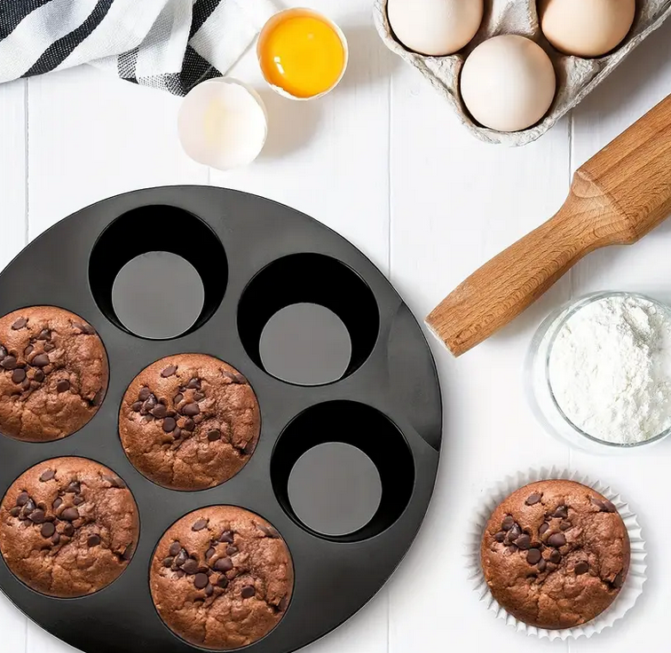 Форма силиконовая для выпечки и закусок в аэрогриле Мафины Черный 15,5 см (TYQ-15.5) - фото 4 Форма силиконовая для выпечки и закусок в аэрогриле Мафины Черный 15,5 см (TYQ-15.5) - фото 4