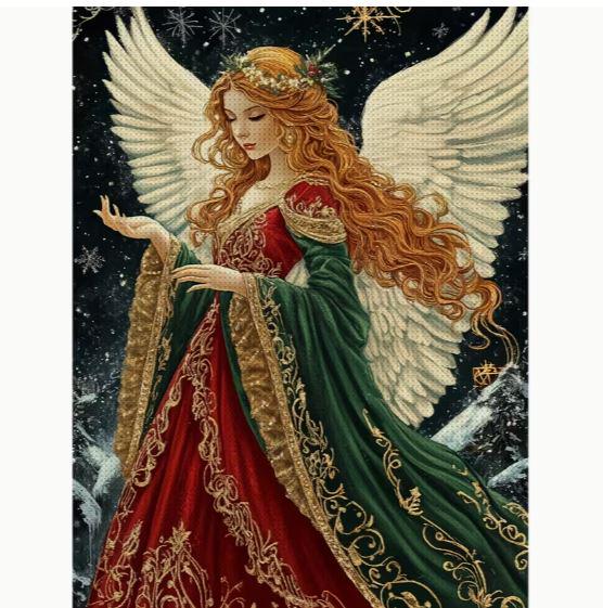 Набор для вышивания крестиком JOZYSH Ангел рождественской ночи 14CT канва Аиду с нанесенным рисунком 30x40 см (2894842359)