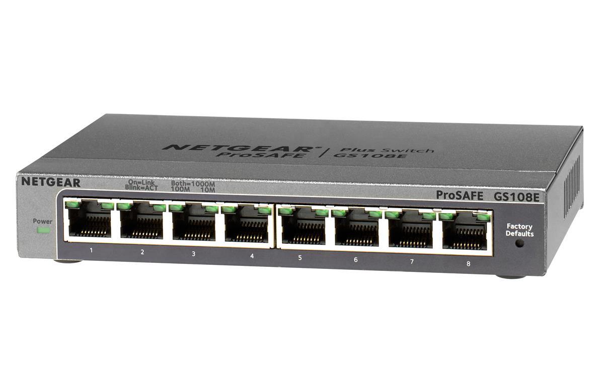 Комутатор керований NETGEAR GS108E-300PES (27062547) - фото 2 Комутатор керований NETGEAR GS108E-300PES (27062547) - фото 2