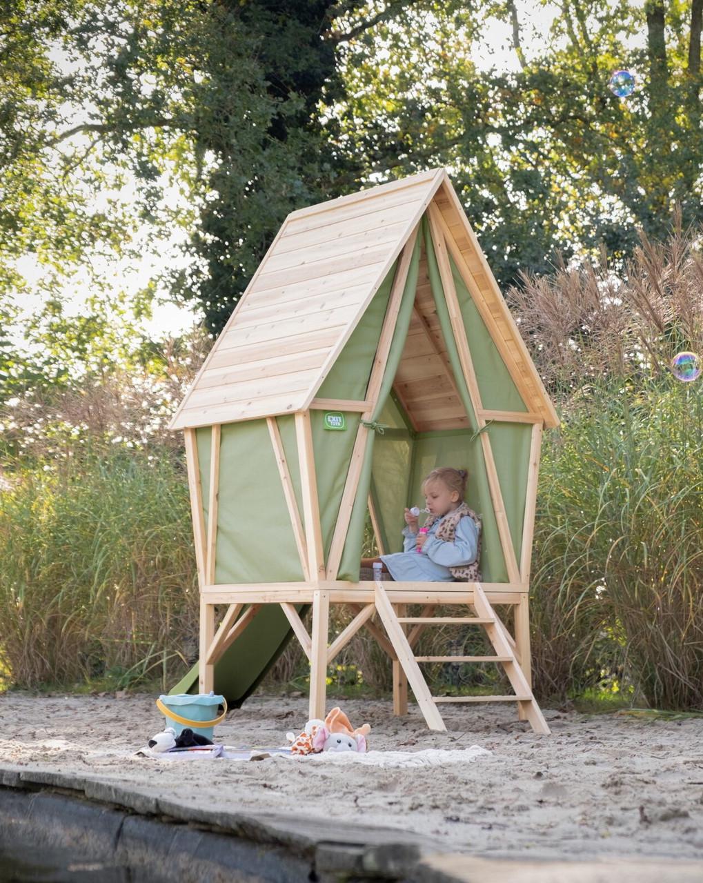 Игровой домик с горкой Exit Toys Yuki 300 из дерева кипариса - фото 8 Игровой домик с горкой Exit Toys Yuki 300 из дерева кипариса - фото 8