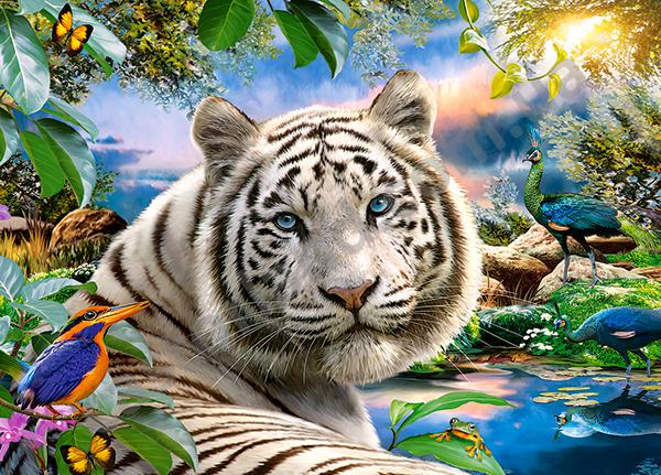 Пазл Белый Тигр 180 элементов (B-018192-CS)